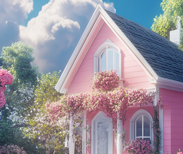 pink cottagecore mpbile wallpaper