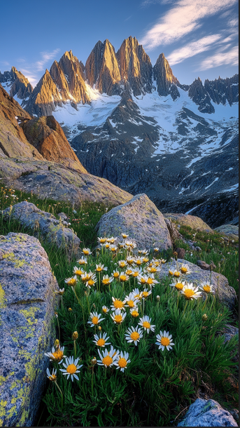 Mobile Wallpaper of Alpine Landscape