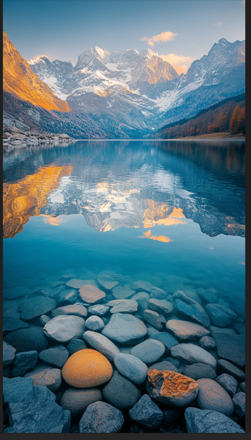 Mobile Wallpaper of Glassy Still Lake