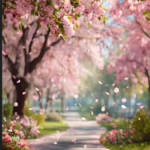 MOBILE WALLPAPER OF CHERRY BLOSSOM PARK IN KOREA