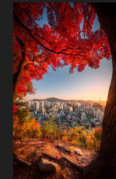 MOBILE WALLPAPER OF SUNSET IN SEOUL