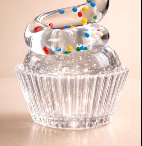 Transparent Sprinklers Cupcake ASMR